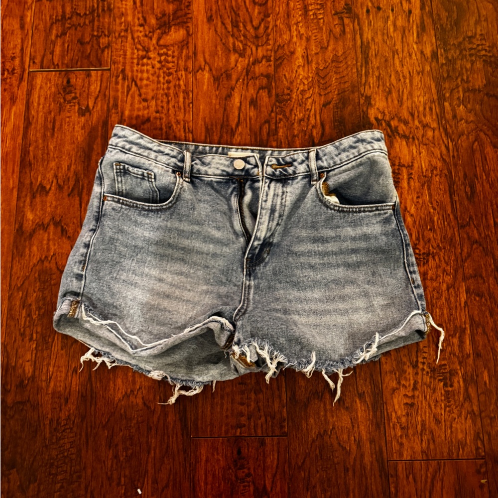 PacSun Light Blue Distressed Jean Shorts